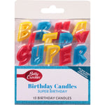 Betty Crocker Premium Super Hero Birthday Candles 13ct: Wax Material, 0.11 lbs