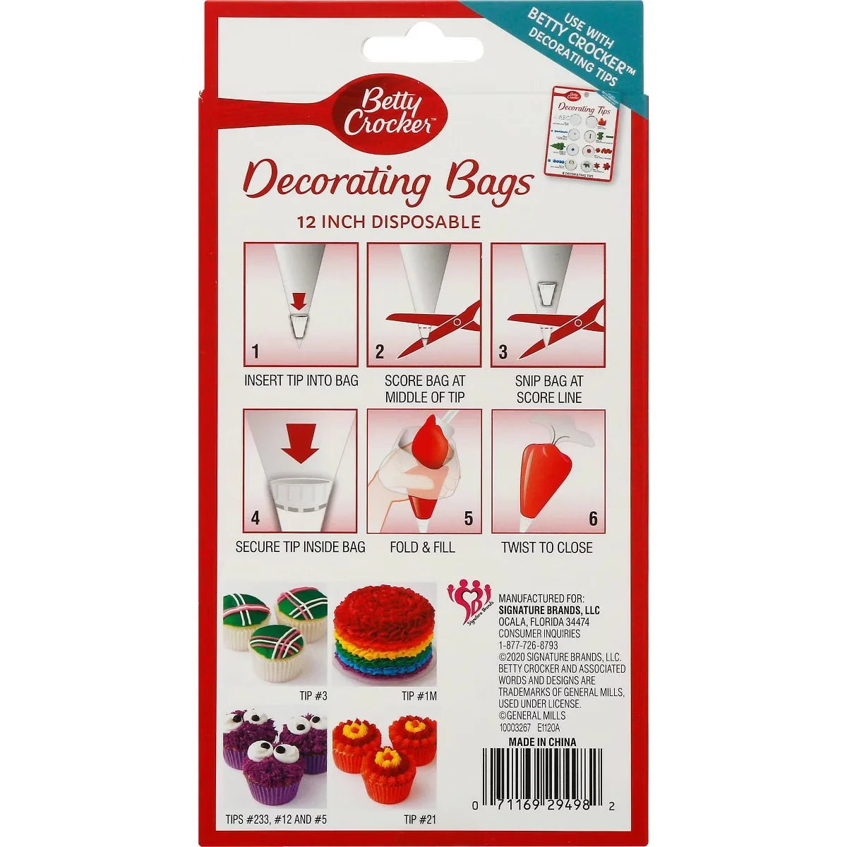 Betty Crocker Decorating Bags - 12ct