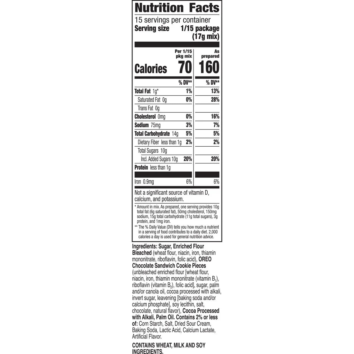 Betty Crocker OREO Baked Cheesecake Mix - 8.9oz: No Artificial Sweeteners, No High Fructose Corn Syrup