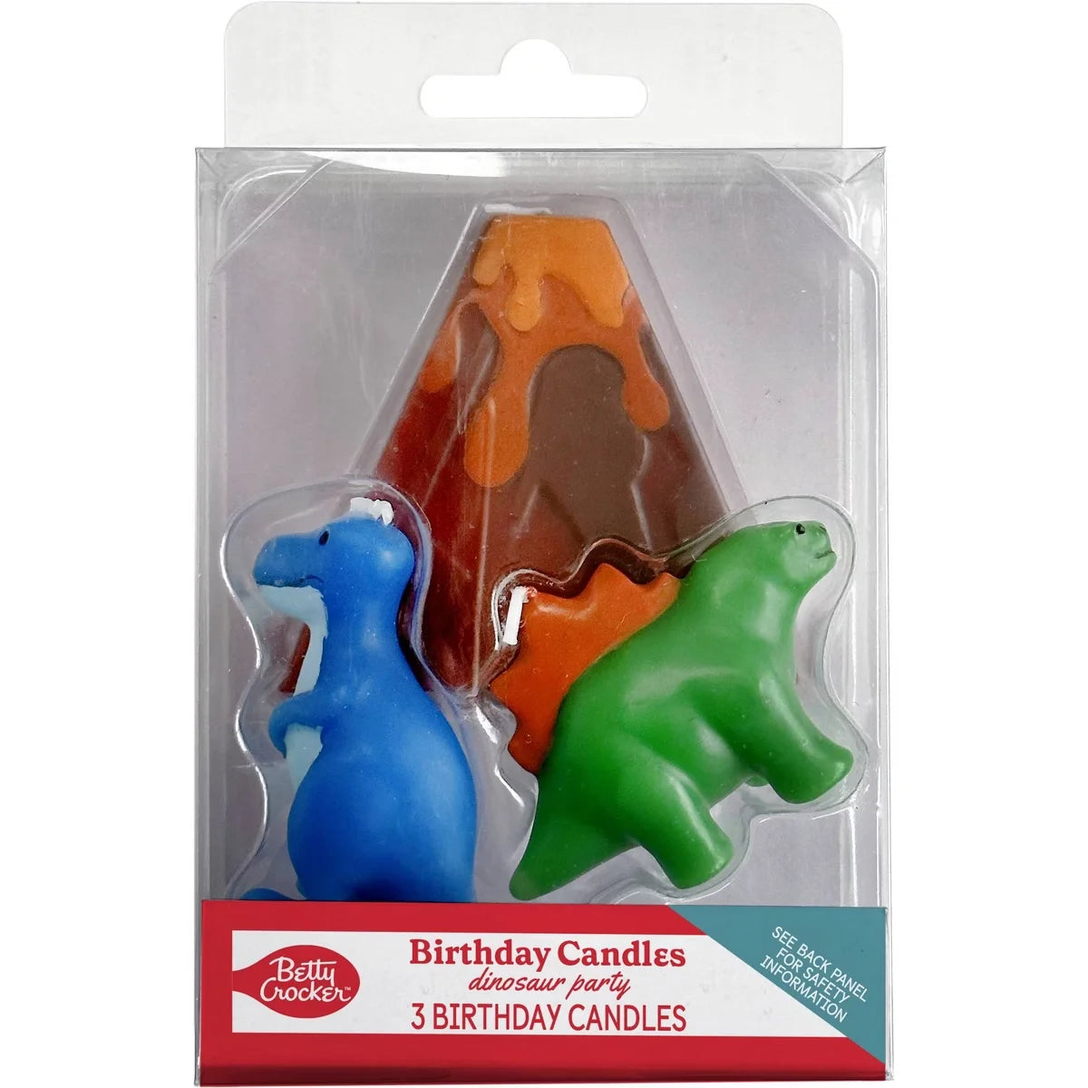 Betty Crocker Premium Dinosaur Birthday Candles 3ct