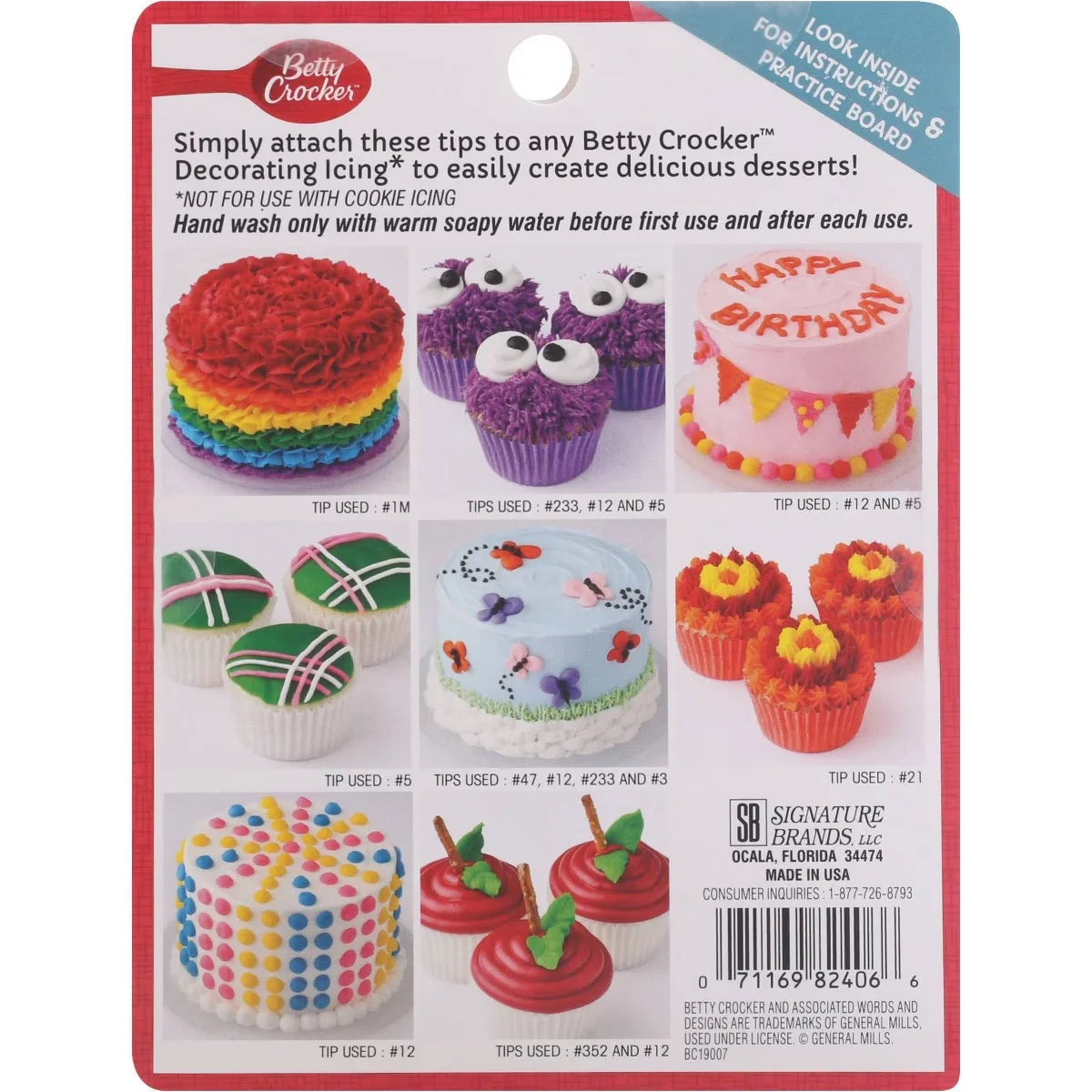 Betty Crocker Plastic Decorating Tips - 8ct