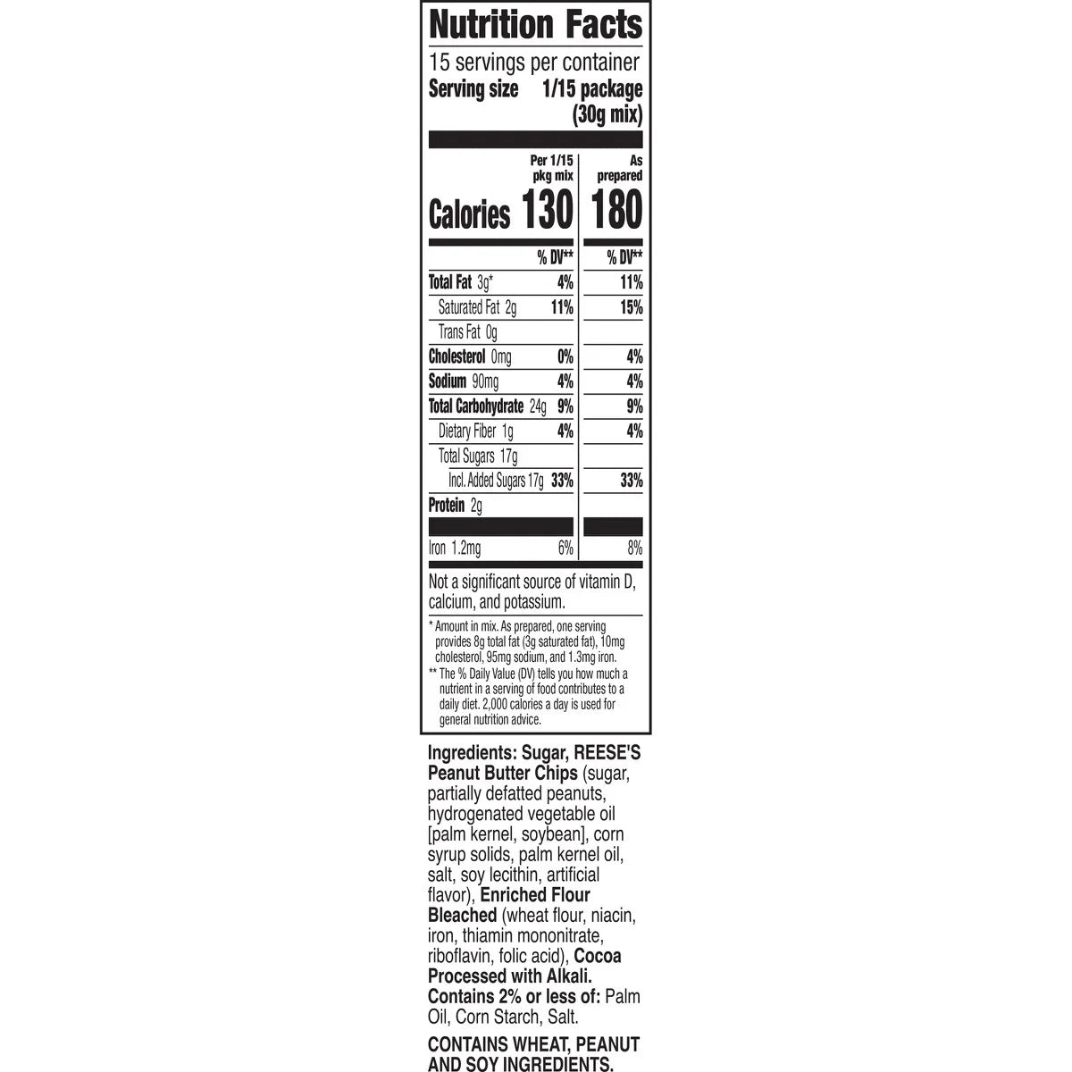 Betty Crocker Reese's Premium Brownie -16oz: No High Fructose Corn Syrup