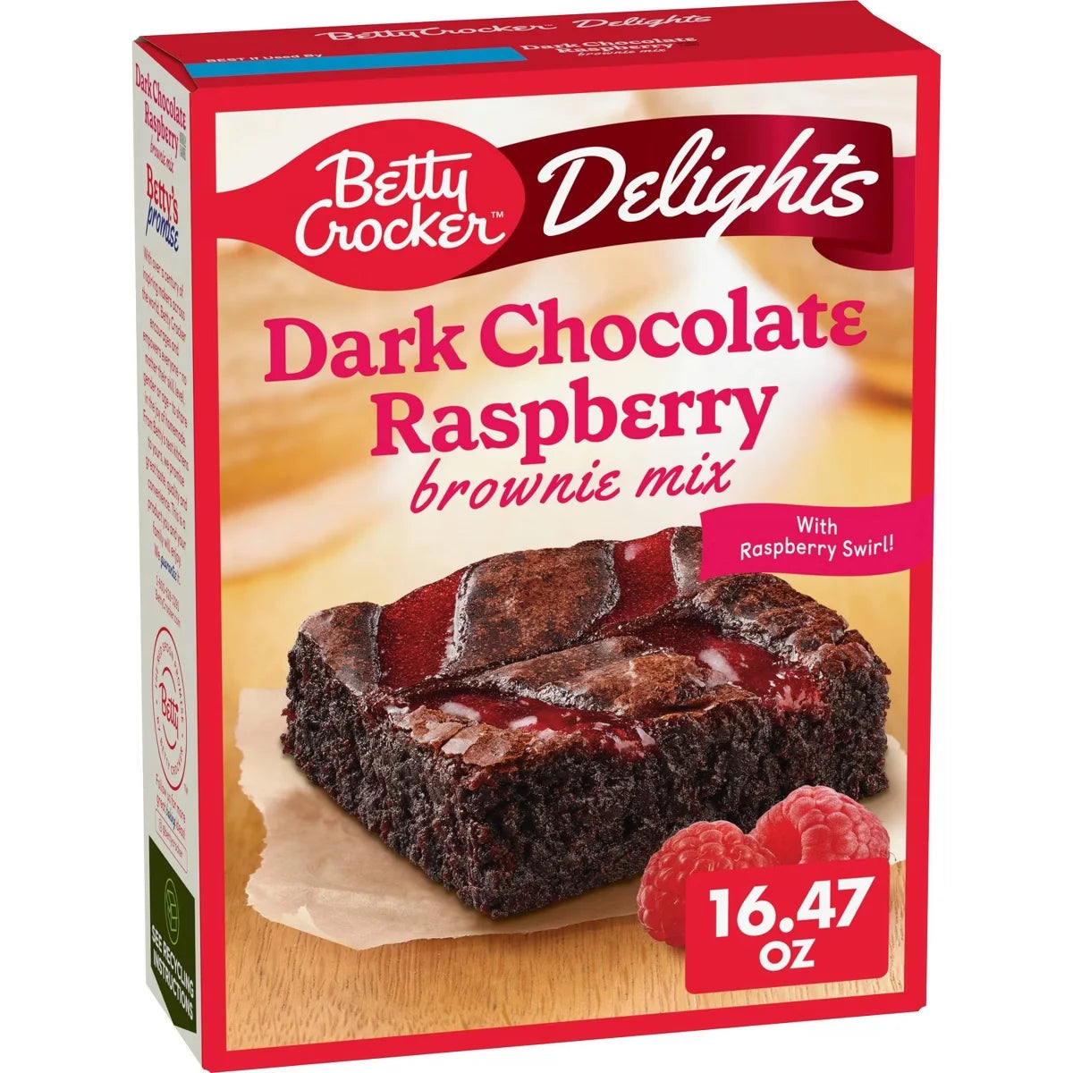 Betty Crocker Premium Dark Chocolate and Raspberry Brownie Mix - 16.47oz