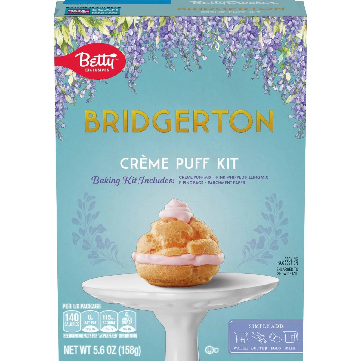 Betty Crocker Bridgerton Crème Puff Baking Kit - 5.6oz