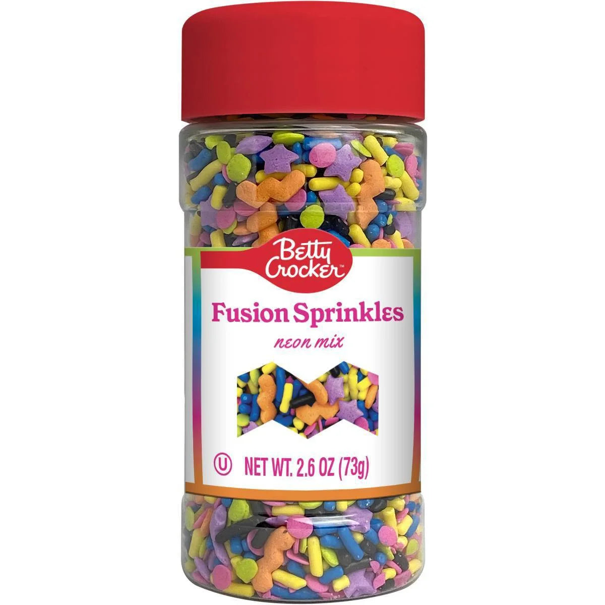 Betty Crocker Neon Fusion Sprinkle Bottle - 2.6oz