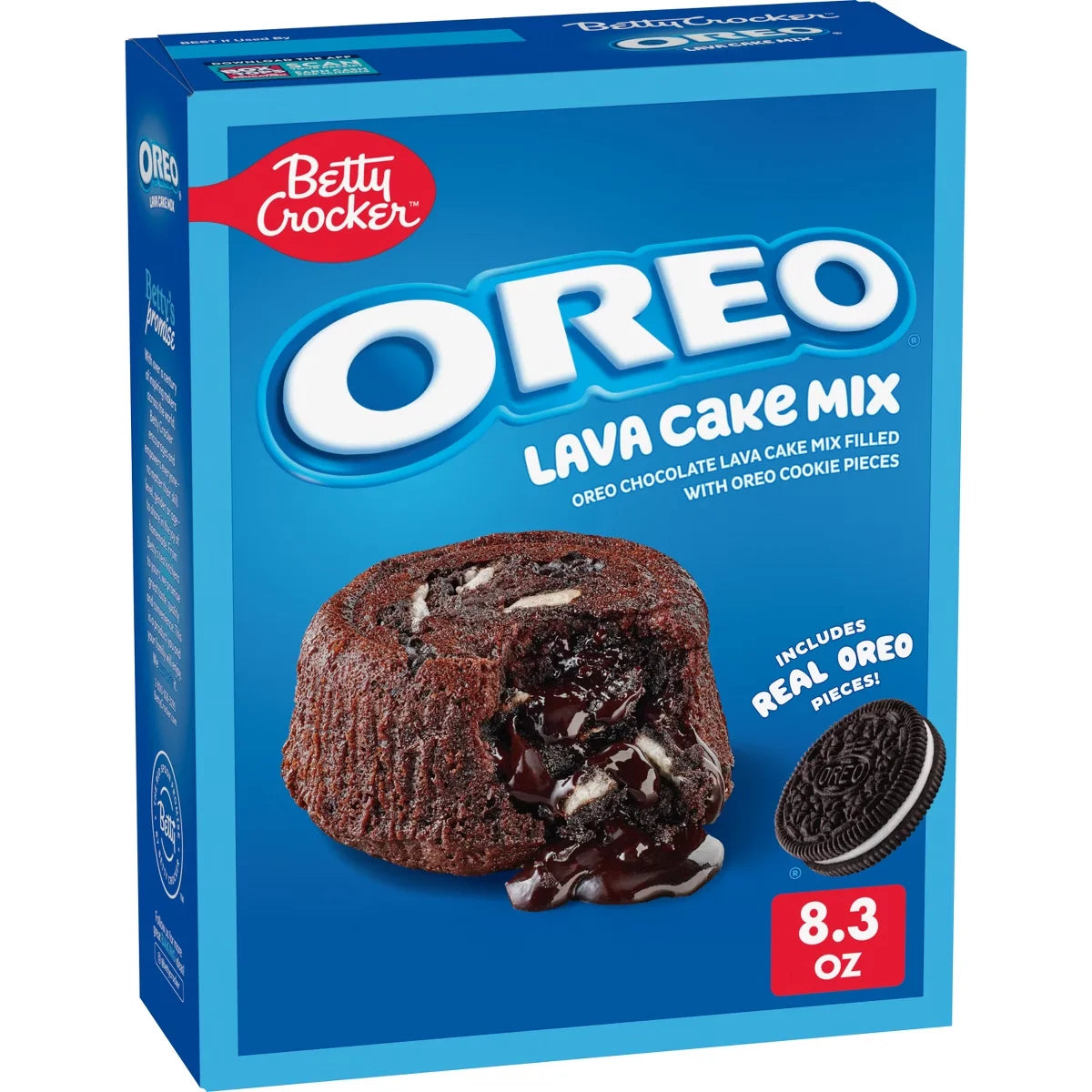 Betty Crocker Oreo Lava Cake Mix - 8.3oz: No Artificial Sweeteners, No High Fructose Corn Syrup