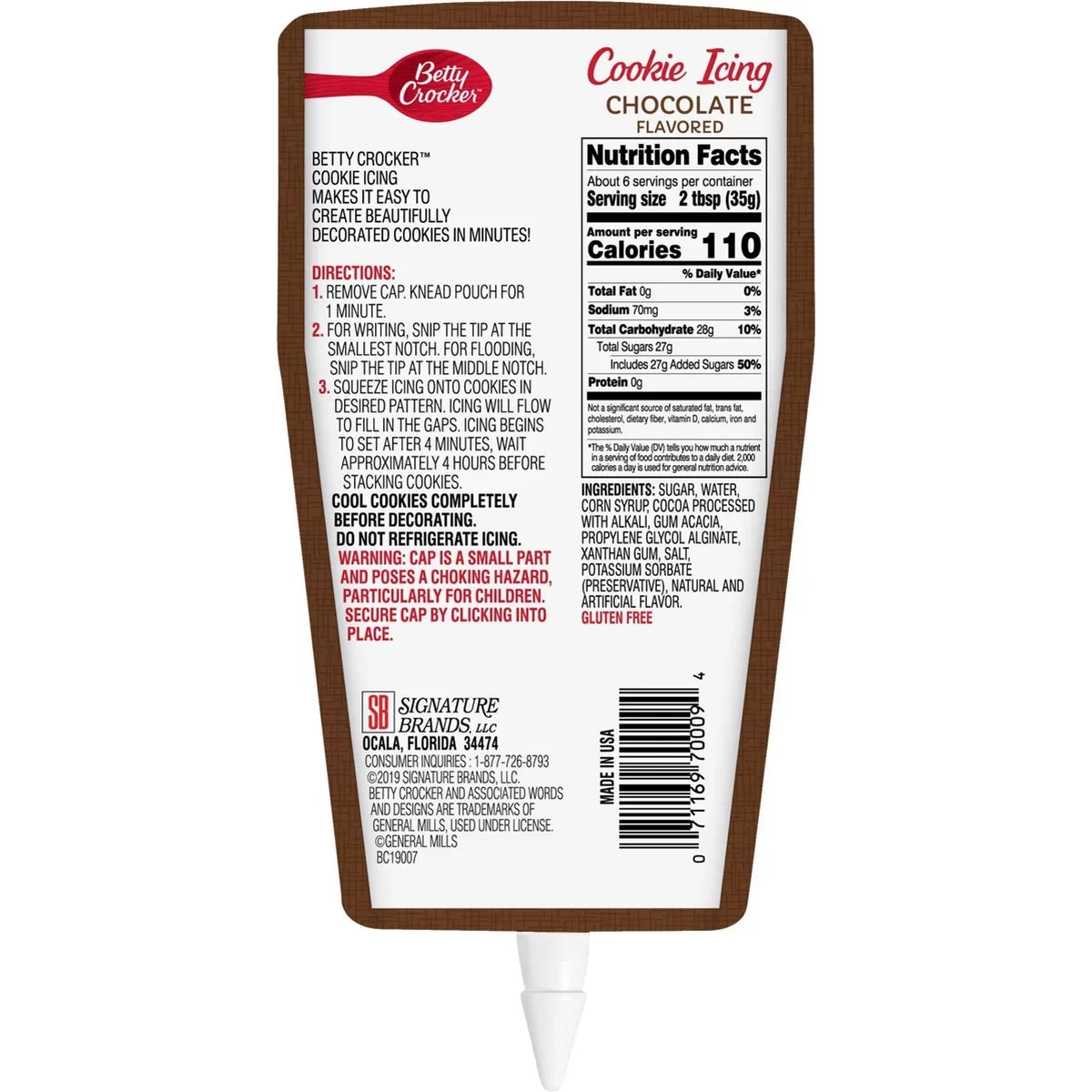 Betty Crocker Milk Chocolate Cookie Icing - 7oz