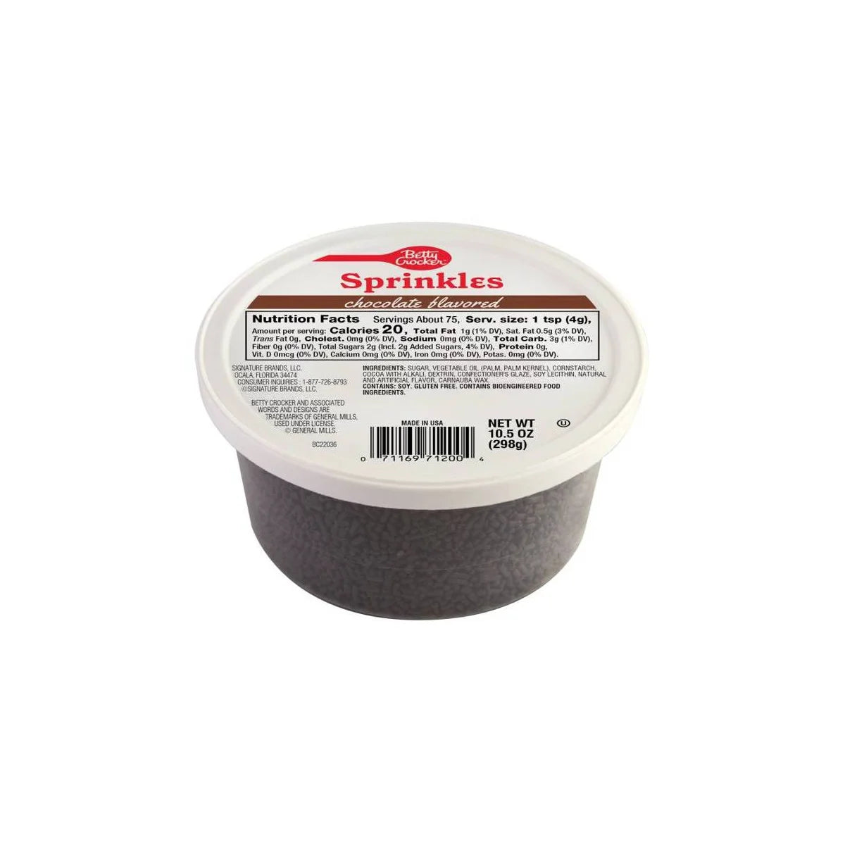 Betty Crocker Chocolate Sprinkle Tub - 10.5oz