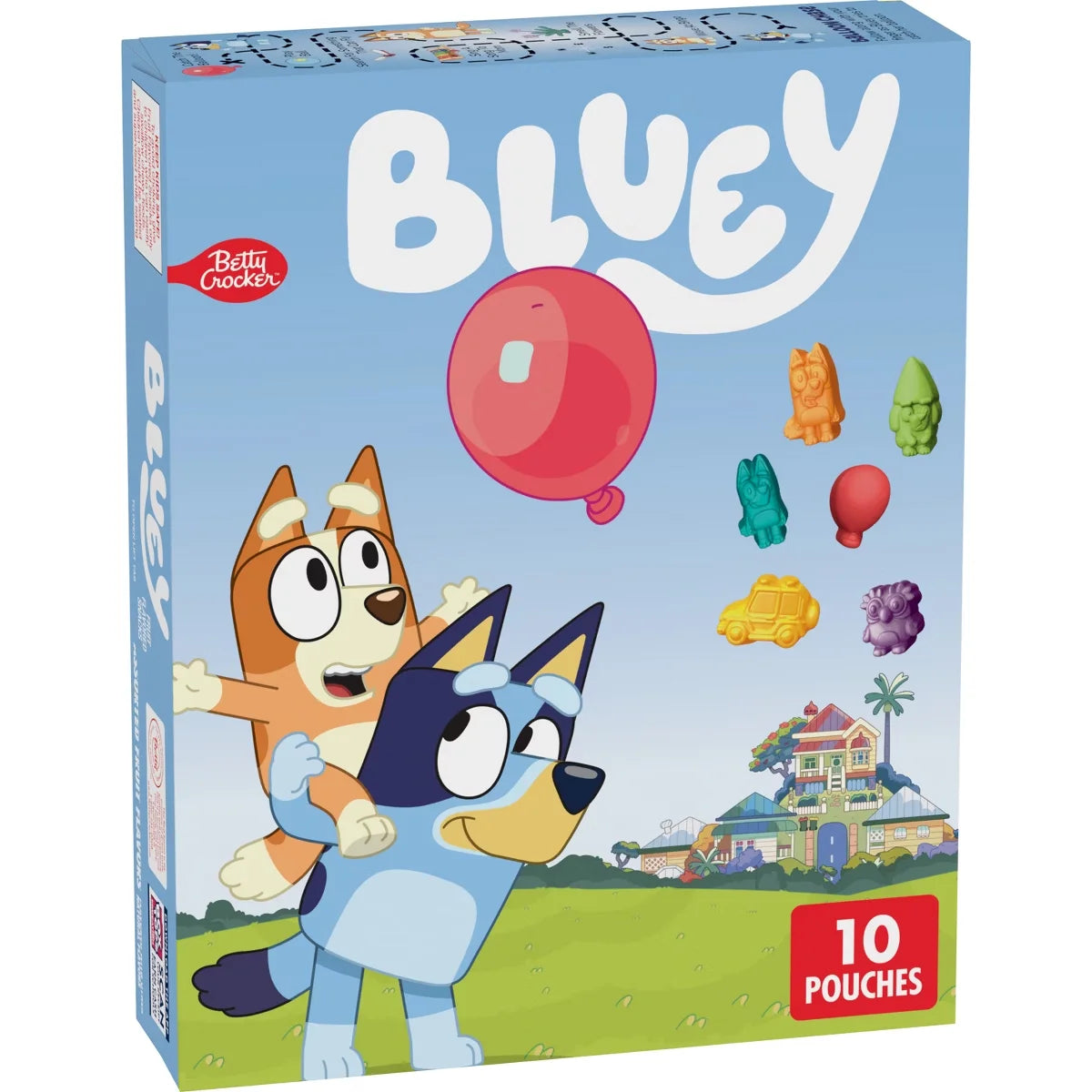 Betty Crocker Bluey Fruit Flavored Fruit Snacks - 8oz/10ct: Gluten-Free, Fat-Free, Low Sodium