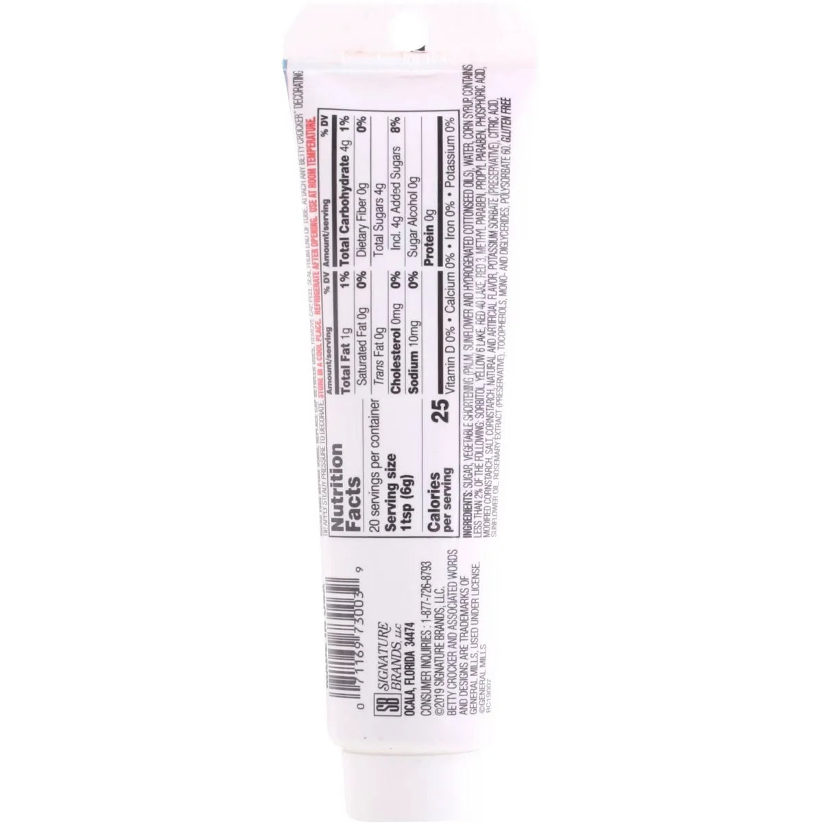 Betty Crocker Red Decorating Icing Tube - 4.25oz: Vanilla Flavor